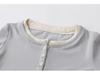 Women's Retro Color Block Two-Piece T-shirt: Slimming Base Layer for Spring/Autumn