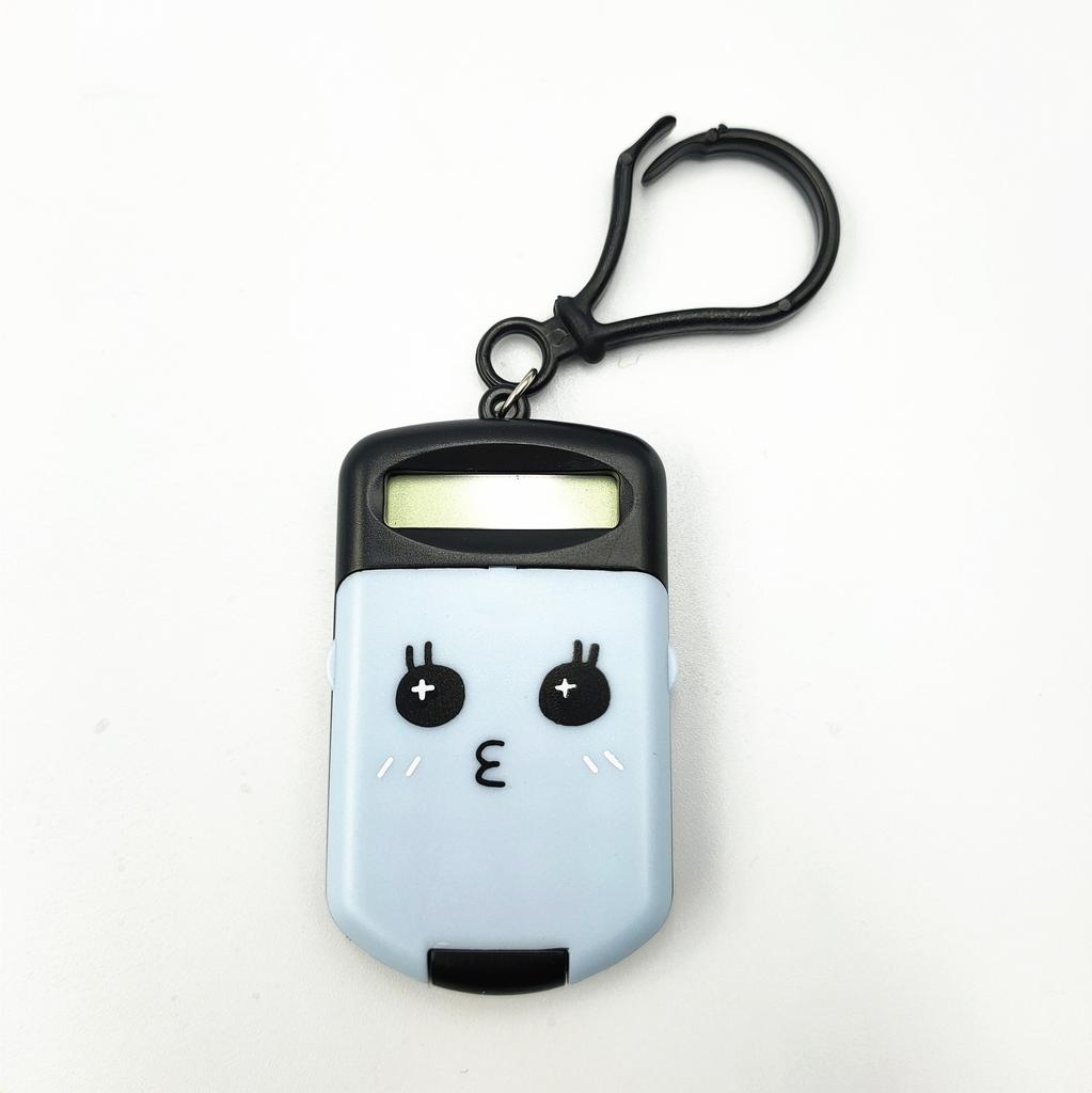 Silence Widescreen Mini Calculator Portable Calculator 8 Display Cartoon Pocket Size Creative Keychain Calculator Office Supplie