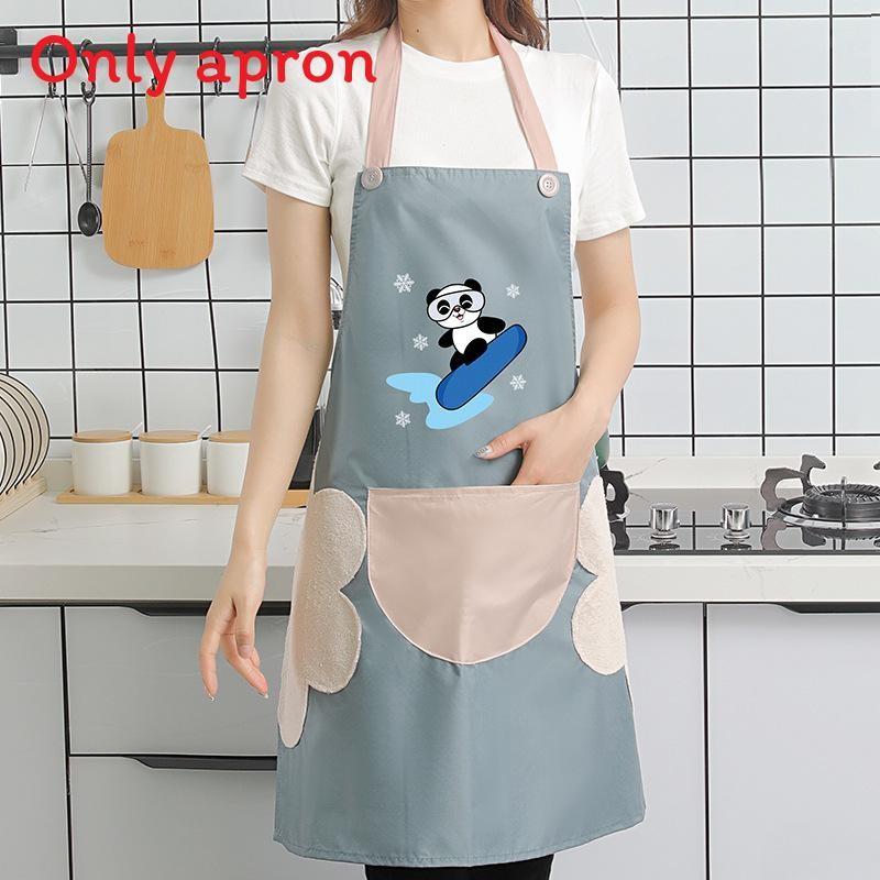 Dinosaur Waterproof Pvc Apron For Women Children Kitchen Cooking Splashresistant Apron