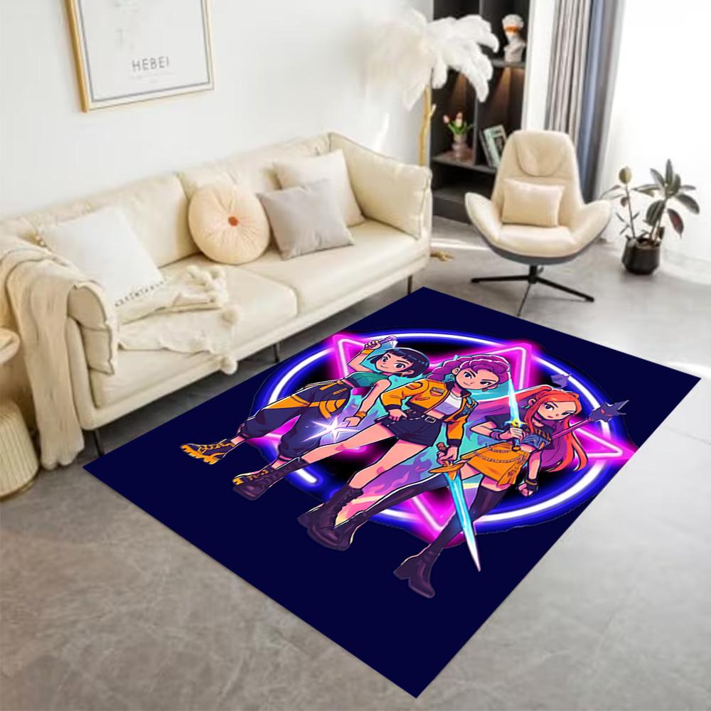Fantasy Heroes Adventure Floor Mat Perfect for Playrooms Game Room Dormitory Dining Room Antislip Carpet Decorate Offices Spiritual Gift