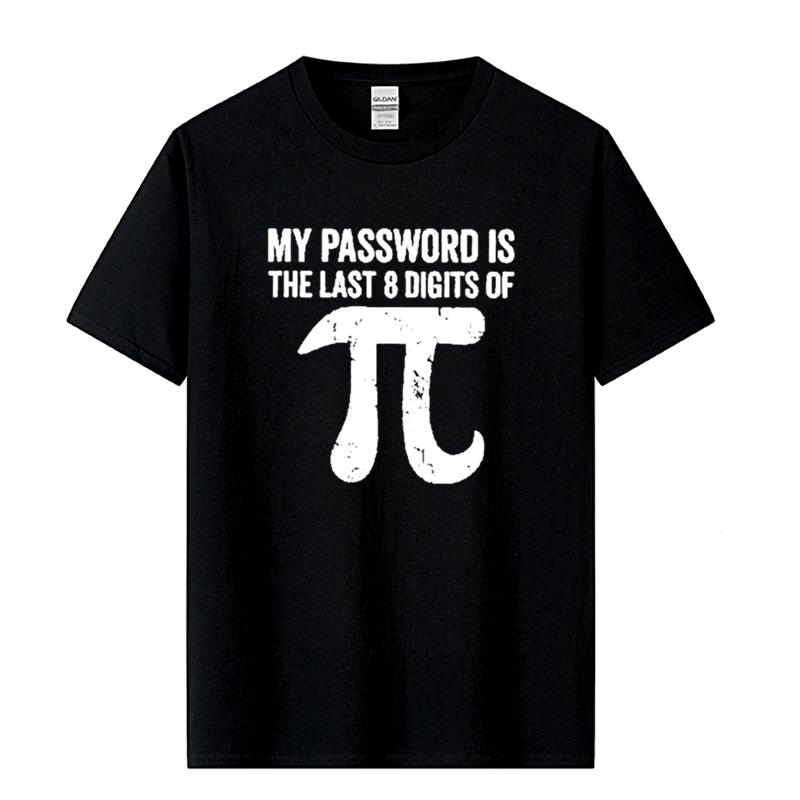Men's T-shirt Quality 100% Cotton Math Equations Print Funny Men T Shirt Casual Short Sleeve Co