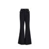 VEROMODA 2025 Autumn/Winter High-Waist Metal-Trim Micro-Flare Pants