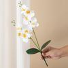 Artificial Flowers 2 Forked Butterfly Orchids Home Room Vase Table Decor Wedding Outdoor Yard Bridal Bouquets DIY Wreath Gifts