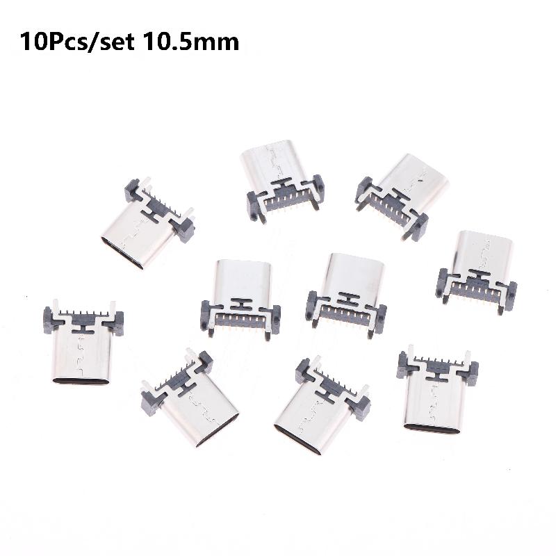 Type C USB Female Socket 16Pin Vertical Mount Enhanced Connection for Gaming Console Repair