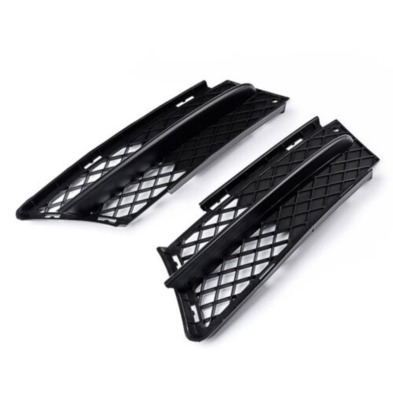 Front Bumper Fog Light Grilles For BMW 3 Series E90 Sedan E91 Wagon 335i 328i 328xi 325i Pre-facelift Models 2005 2006 2007