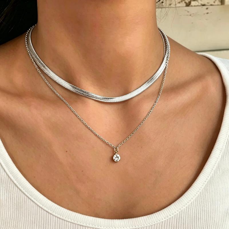 Chic Meerdere Lagen Lange Metalen Kwastjes Ketting Ketting