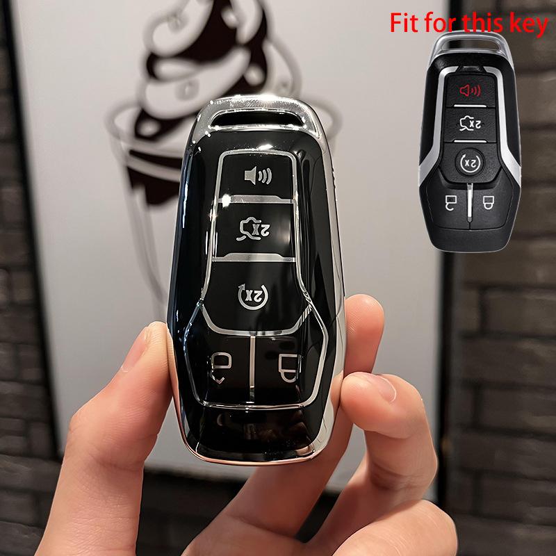 NEW Tpu Car Remote Key Case Cover Shell Fob for Ford Fusion Mondeo Mustang F-150 Explorer Edge 2015 2016 2017 2018 Accessories