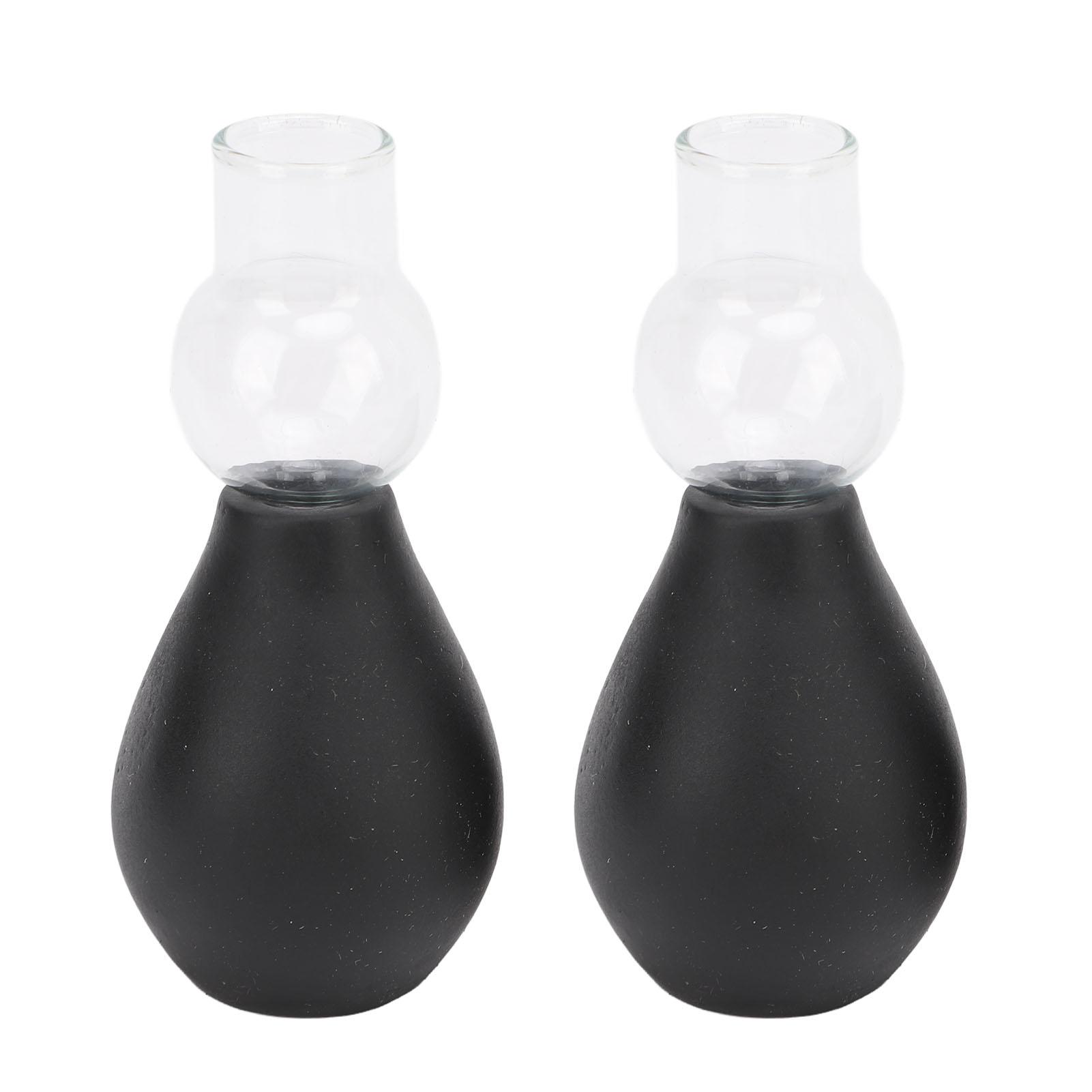 

2 набора стеклянных баночных инструментов для бюста, вакуумные присоски и шарики для извлечения и массажа груди L