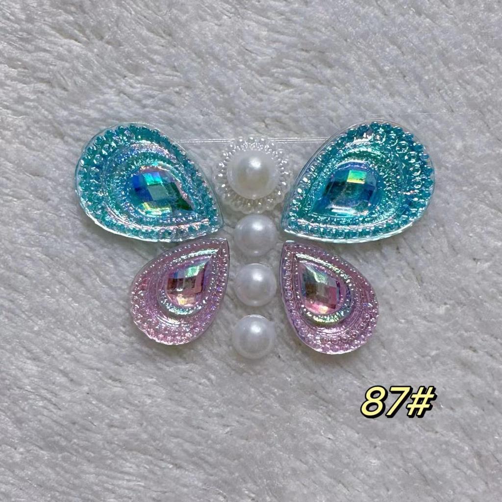 Self-Adhesive Children's Colorful Eyebrow Stickers for Stage Performance and Princess Makeup with Ancient Costume Style Tassels.