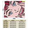 Roy Lichtenstein Pop Art Blanket Soft Warm Funny Plush Throw Blanket For Couch Bed Camping Flannel Bedspread Bed Cover