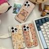 Cute Cartoon Capybara For iPhone 15 16 17 14 13 12 11 Pro Max 16E 16 Plus 17 Air Corrugated Shockproof Phone Cover