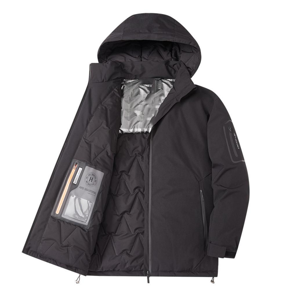 Winter thicken Outerwear Parkas Men Trendy Brand Hooded Sports Bread Coat Thickened Warm Inner Graphene Warm Padded Jacket