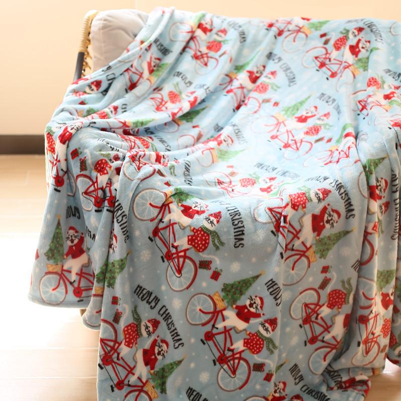 Modern Cartoon Cat Blankets Wide Flannel Soft Breathable Warm Cover Nap Blanket Camping Sofa Blanket Bedding Sheet Home Supplies