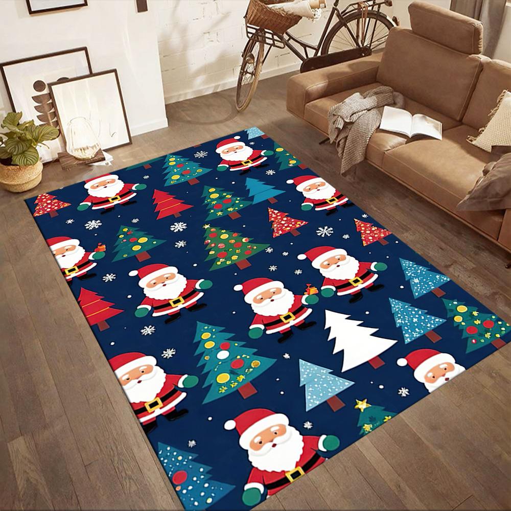 Christmas 266 Carpet Perfect for Entryway Study Room Dormitory Bedrooms Anti-slip Rug Office Home Decor Gift for Festivals