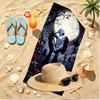 The Nightmare Before Christmas Print Beach Towel, Versatile Lightweight Absorbent Beach Towel for Pool Surf Yoga Bathroom, Perfect Birthday Holiday Gi