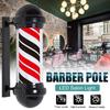 Barber Shop Pole Rotating Lighting White Black Stripe Rotating Light Stripes Sign Hair Wall Hanging LED Downlights 110V/220V 60cm