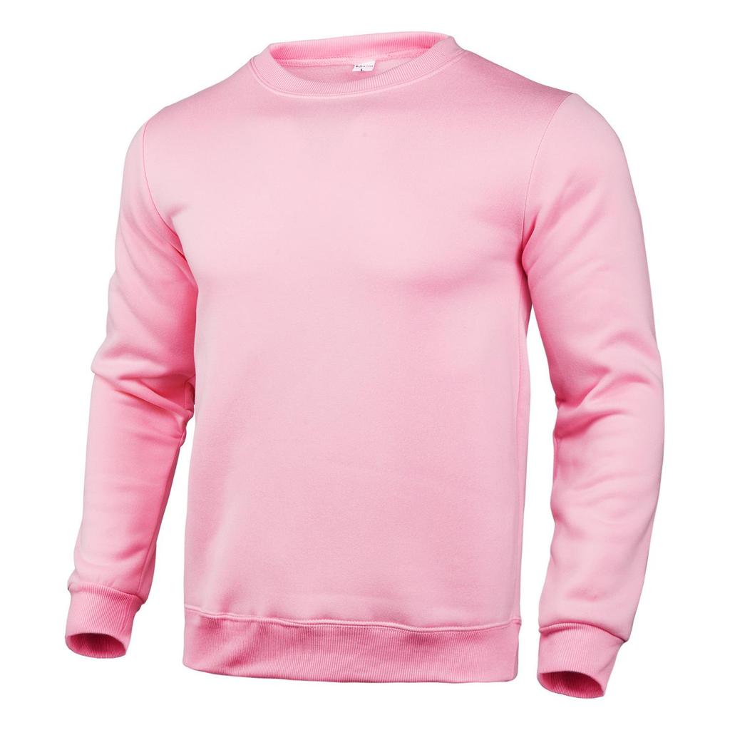 2023 Men's Casual Loose Round Neck Hoodie - Spring/Autumn, Long Sleeve Pullover, Custom Logo Option