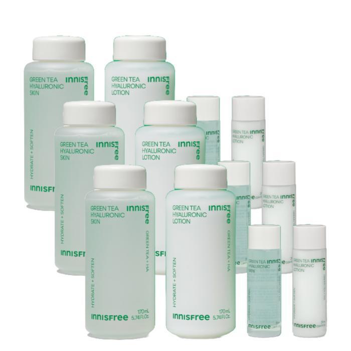 Innisfree New Green Tea Hyaluronic Acid Skincare Set 3 Sets /sj (19774119)