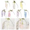 108CM Artificial Wisteria Flowers Green Color Silk Material Fake Floral Plants Ceiling Decoration Hanging Design