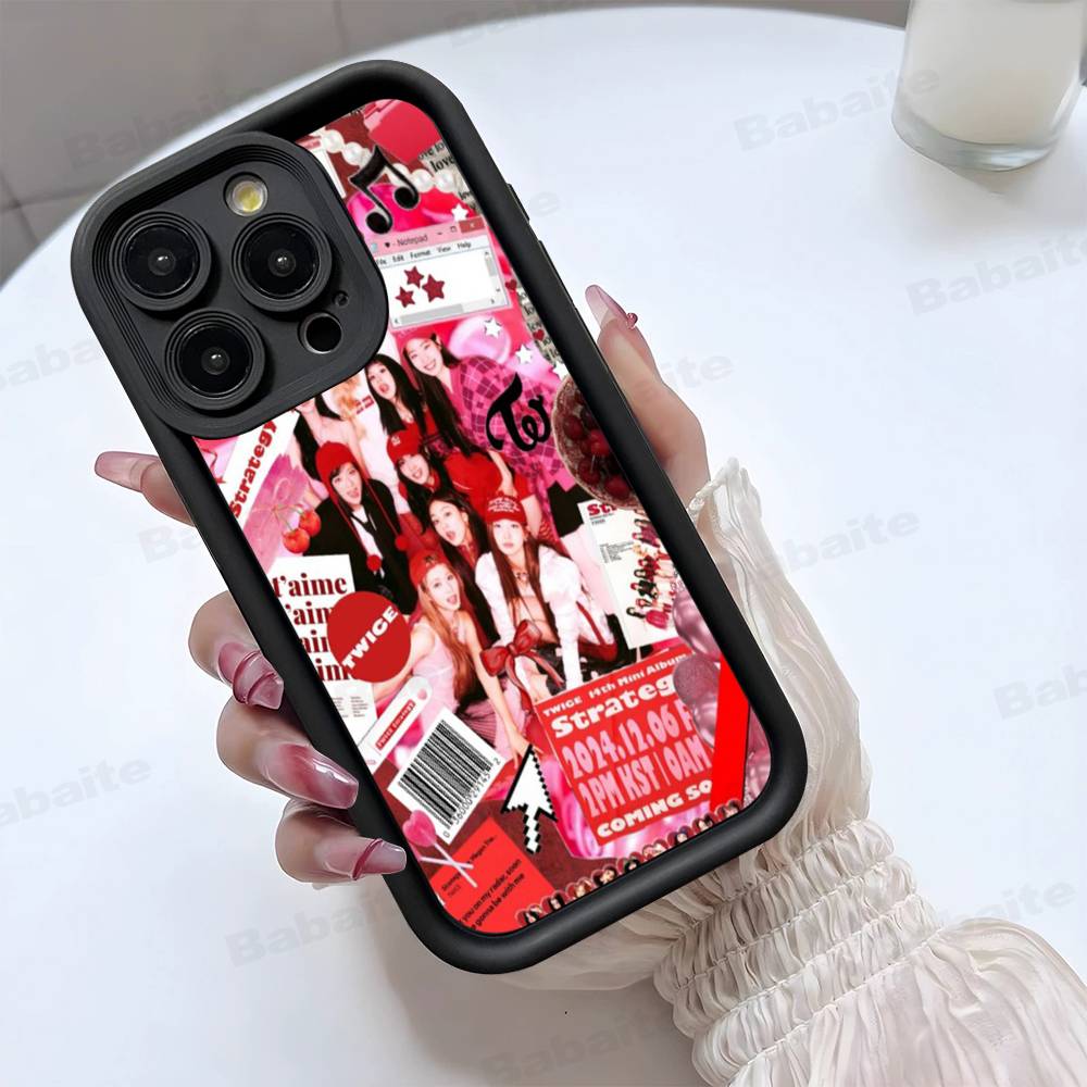 Kpop T-TwiceS Phone Case For Iphone 17 16 Pro Max 15 14 13 12 11 Plus Cover Soft TPU