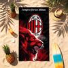 AC Milan (5) Motyw Ręcznik plażowy Odporny na piasek Miękki i wygodny Odpowiedni na basen Kemping Joga i Nurkowanie Podróżny