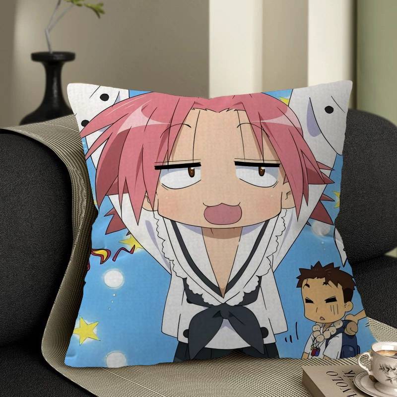 Anime Lucky Star Personalized Pillow Cover Kids Bedroom Wild Party Decor Pillowcase Kid Birthday Shower Gift