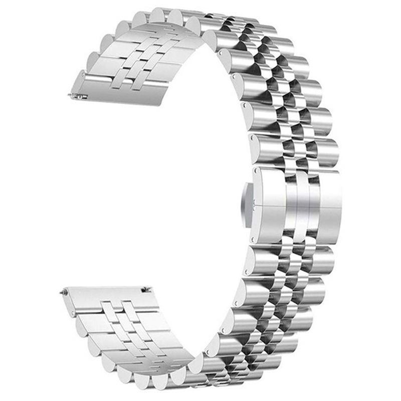 

Классический металлический ремешок для часов 22 мм для Huawei Watch GT 2 GT2 Pro GT3 Pro, браслет из нержавеющей стали 46 мм для Samsung Watch 3 45 мм/ремешок Gear S3 Amazfit Stratos 2 2S серебряный