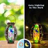 VEWOGARDEN Dragonfly Solar Lanterns Outdoor Waterproof Hanging Solar Lantern Decorative Outdoor LED Lantern Lights for Patio Yard Table Garden Decor