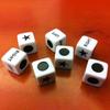 5 Pezzi Dado Sinistro Destro Centrale Sei Facce 16mm Dimensione Standard Dado Acrilico Facile da Afferrare Gioco Dado Primario Accessori Giochi per Feste in Casa