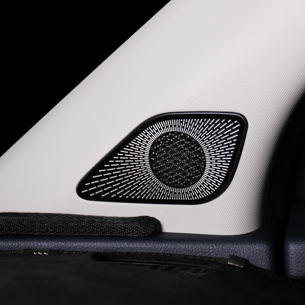 Car Interior For Kia Sportage NQ5 Stainless Steel Door A-pillar Speaker Cover Small Horn Trim Styling Moulding