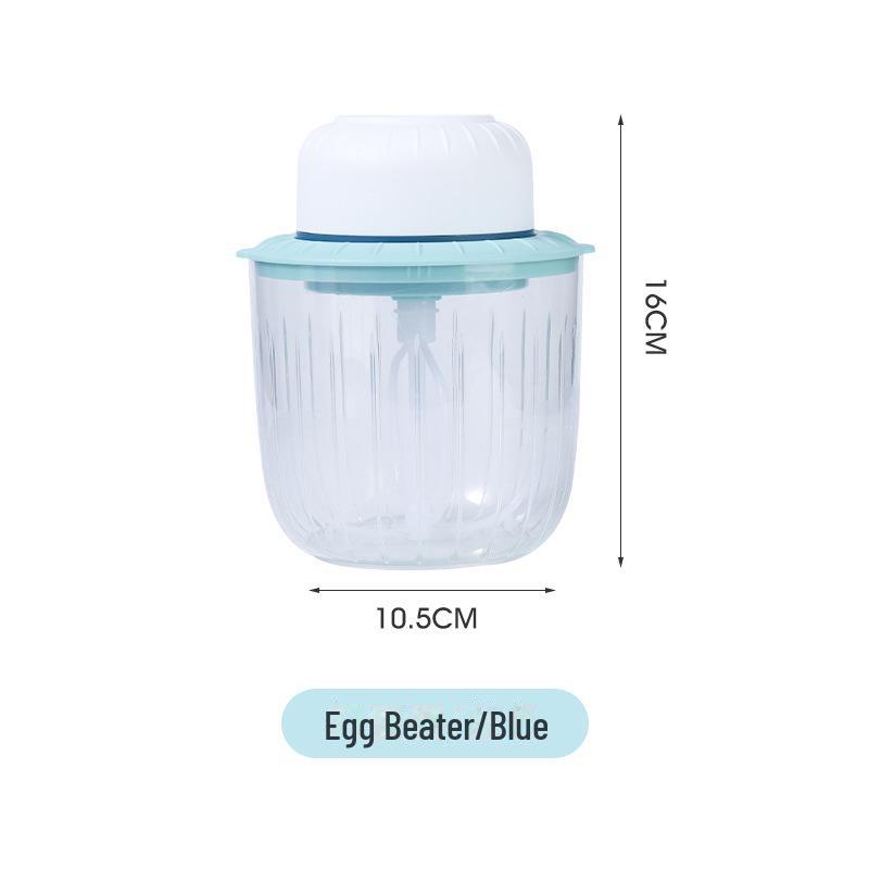 Wireless Electric Egg Beater & Garlic Pounder: Multi-Function, Splash-Proof Kitchen Gadget for Meat Mincing & Baking
