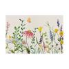 4Pcs Floral Linen Placemats 30x45cm Washable Reusable Heat-Resistant Table Mats with Plant Flower
