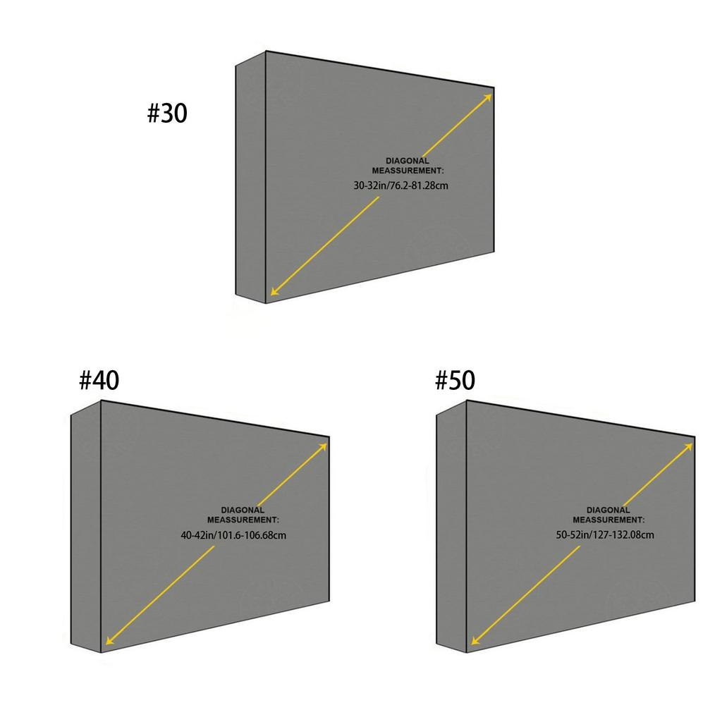 Heavy Duty 600D Oxford Cloth TVs Cover TV Protectors Enclosure Cloth For Outdoor Use Sunproof And Waterproof Design