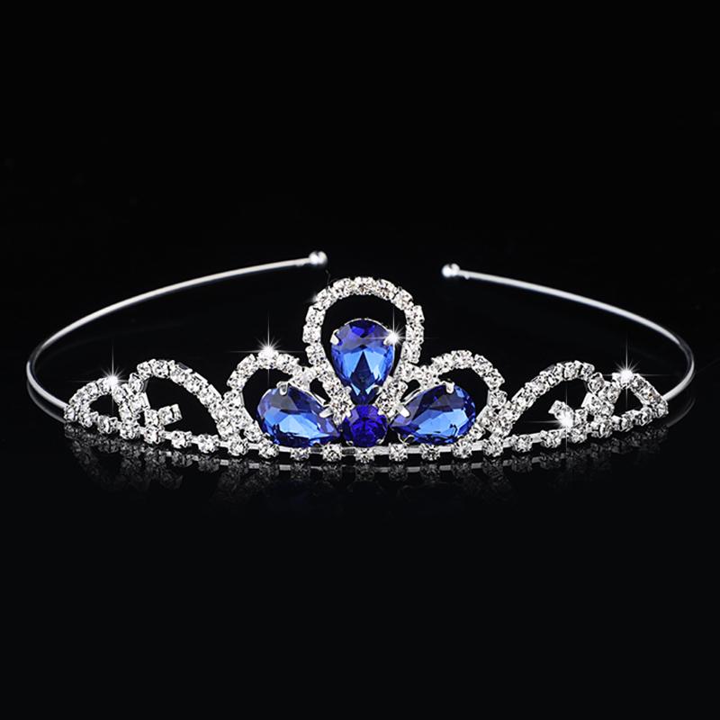 Rhinestone Crystal Tiara Princess Crown Rhinestone Headband Girls Crowns for Kids Wedding Prom Birthday Party Gift