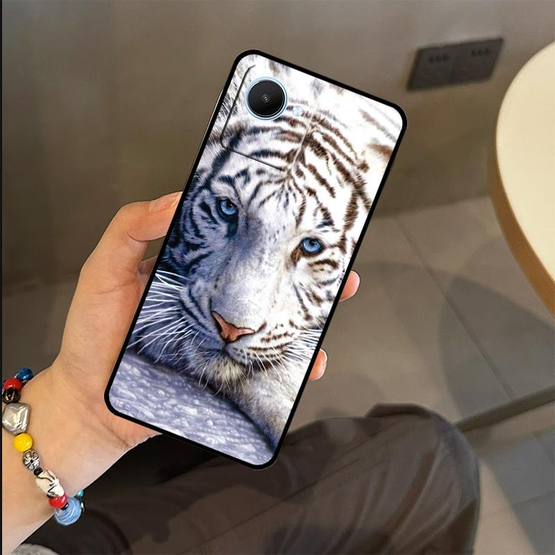 Animal Lion Tiger Case For Realme C53 C55 C51 C25 C63 C61 C65 C67 C71 C75 GT6 GT7 Pro 11 12 13 14 15 Pro Plus