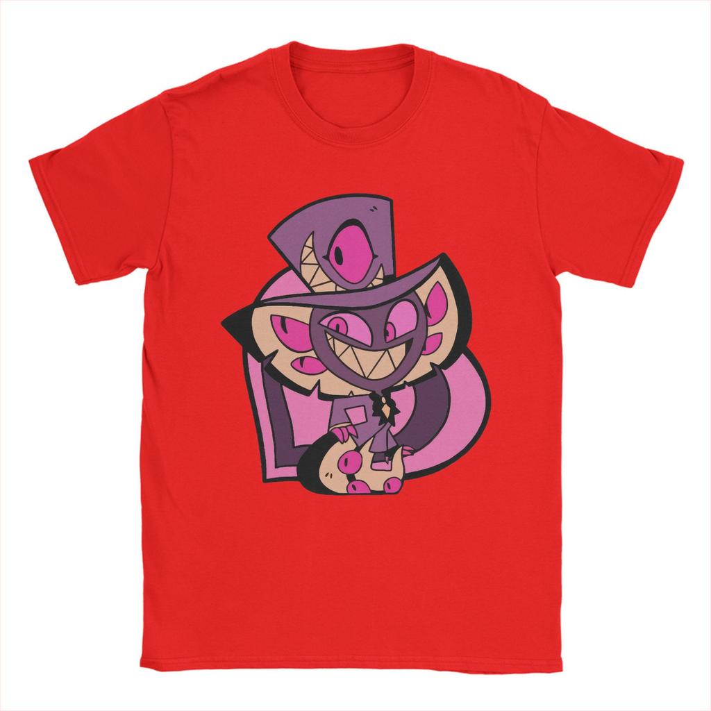 Lustiges Sir Pentious Hazbins Hotels T-Shirt für Herren Rundhals Baumwoll-T-Shirt Kurzarm T-Shirt Geschenkidee Oberteile