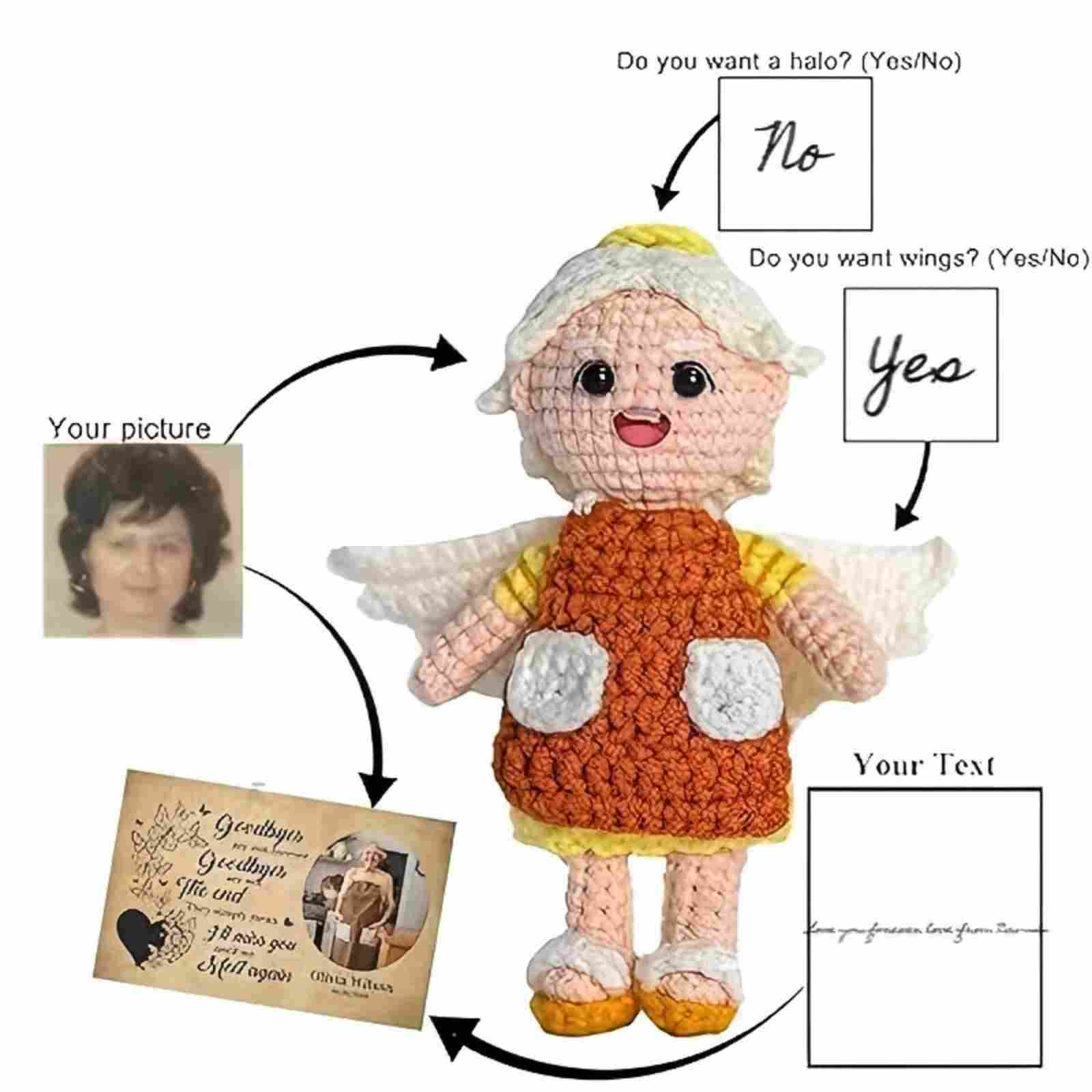 

Custom Knitted Dolls One Size белый
