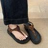 Black High-end Non-slip Platform Sandals Women's 2025 New Summer Wear Heightening Skirt Cool Slippers