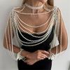 Perlen Körperschmuck Schweißbeständige Beschichtung für Strandhochzeiten und Poolpartys DIY Quasten Komponenten zum Stylen