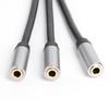 1ft 3.5mm Audio Splitter Cable 1/8 inch TRS Plug to 3.5mm Jack 3 Output AdapterGood product