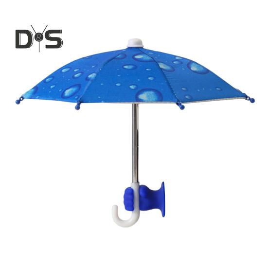 

Зонт для телефона с присоской Fist Защита от ультрафиолета Универсальный мини ветрозащитный козырек от солнца Зонт для мобильного телефона Аксессуары для телефона темно-синий