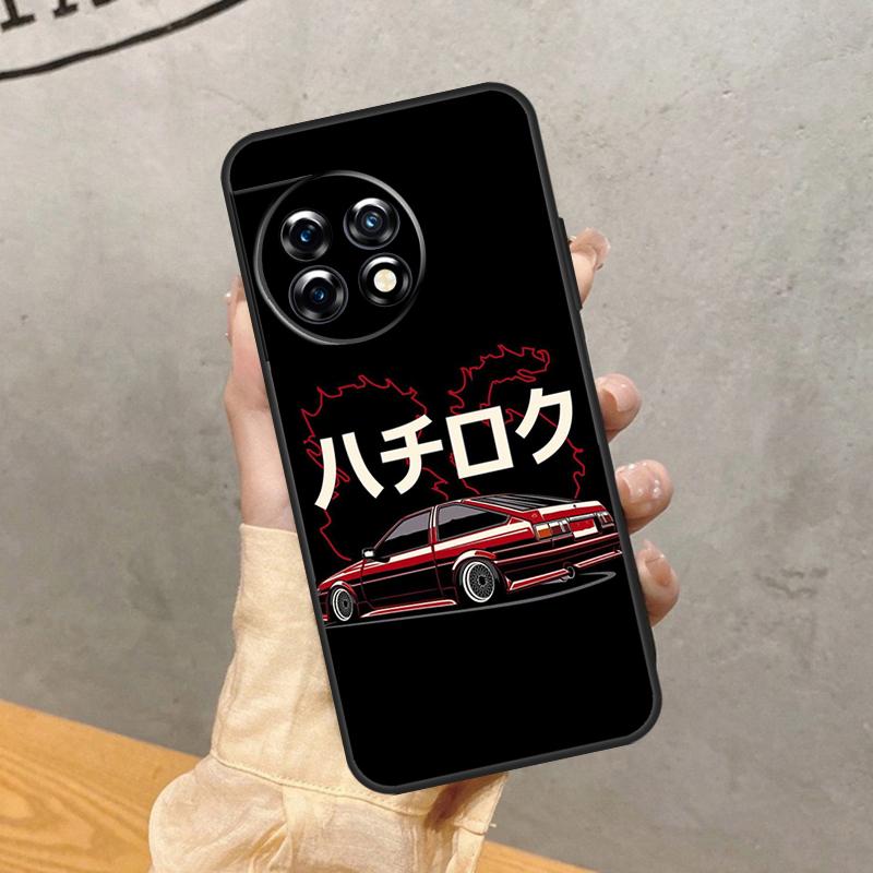 Japan JDM Sports Car Comic Case For OnePlus 15R 13T 13R 13 12 12R 11 10 9 Pro 10T 8T Nord 5 CE 2 3 4 Lite N20 N30 Cover