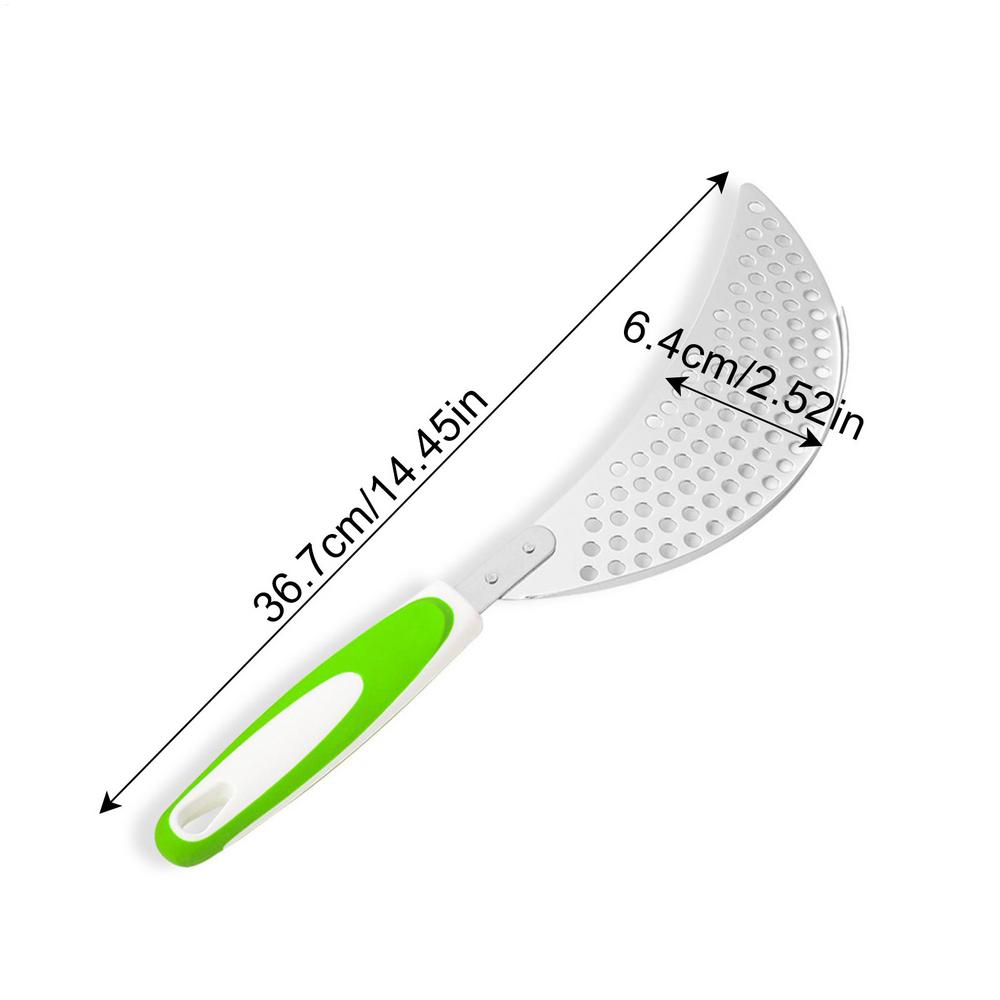 Skimmer Spoon Stainless Steel Skimmer Scoop Dishwasher Safe Drainer Draining Tool For Cooking Frying Kitchen Restaurant Dorm
