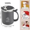304 Stainless Steel Double Wall Insulated Coffee Coffee With Strainer&Spoon&Straw Leak Proof Mug Reusable Water Cup Drinkware