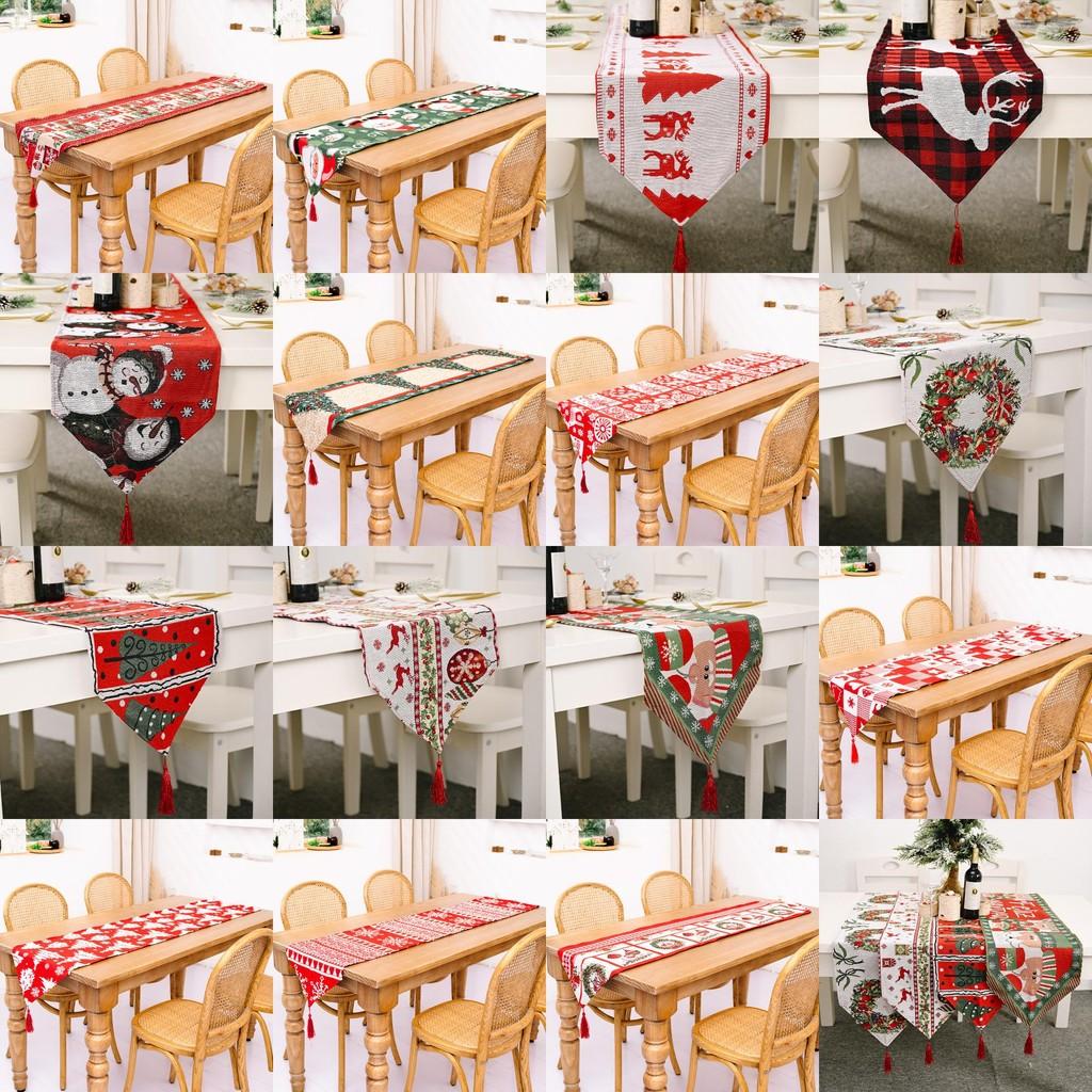 Christmas Knitted Tablecloth With Embroidered Snowman And Festive Decor For Holiday Dining