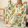 Flannel Fleece Throw Blanket No Shedding, Countryside Style, Soft & Skin-Friendly, Warm Cozy Blanket for Home, Relaxing, Movie Nights & Decor