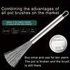 1/5pcs Stainless Steel Cleaning Brush Efficient Kitchen Scrubber for Non-Destructive Cleaning Durable Metal Pot Cleaning Tools