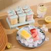 Reusable Ice Cream Popsicle Mold Cube Shape Plastic Stick Homemade Ice Box Creative Design Popsicle Mold Cube Tray Kitchen Use