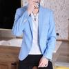 Erkek Blazer Moda İş Centilmen İngiliz Stili Boş Zaman Slim Düğün İş