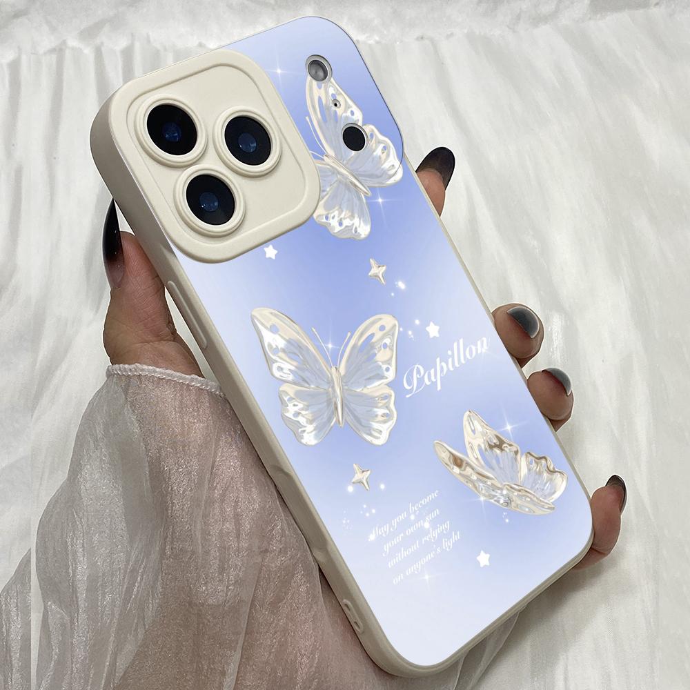 M293 Butterfly Cute cartoon art design Angel Eyes Soft Phone Cases for iPhone Samsung Galaxy Xiaomi Rdemi Huawei Honor Infinix Realme OPPO All Model